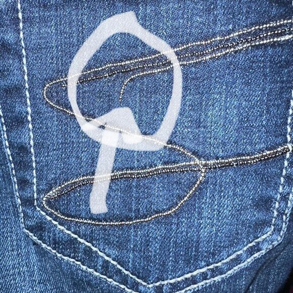 Seven7 Studded Cropped Jeans Size 28 - Picture 6 of 6